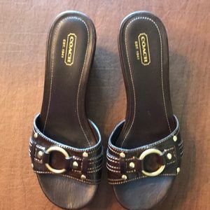 Coach platform Sandals! Mint condition.